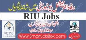 Riphah international university riu jobs 2024 application form