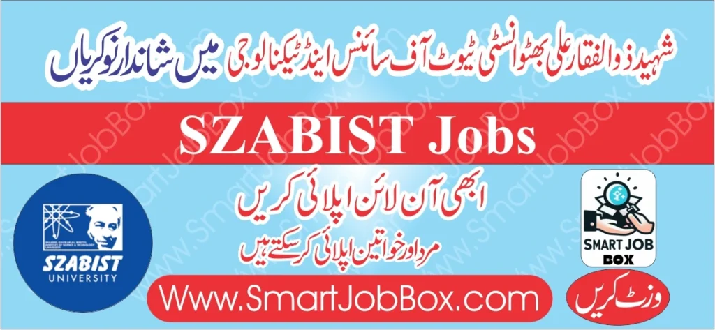 SZABIST Karachi careers